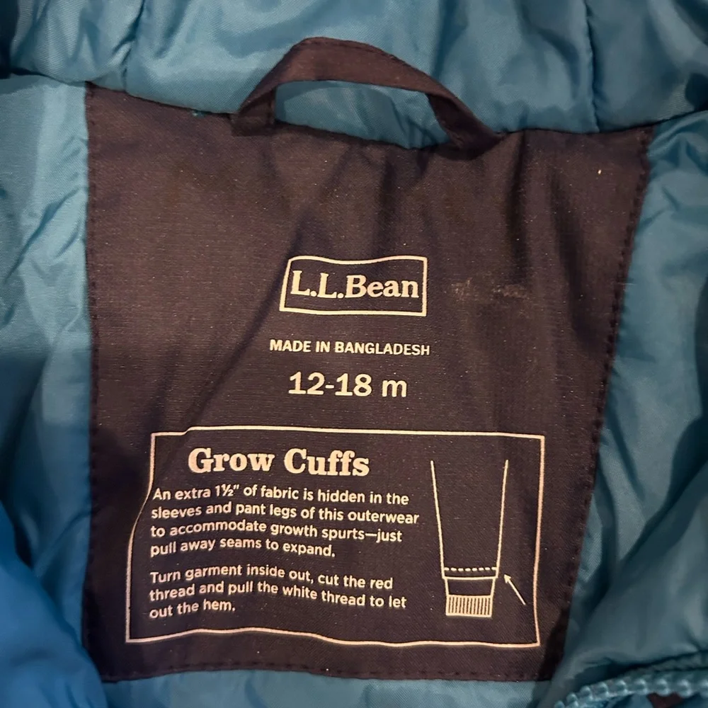 L.L. Bean Teal and Navy Snowsuit - Picture 3 of 4